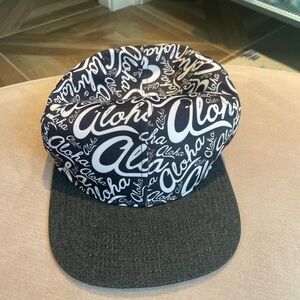 Black and White Aloha Cap